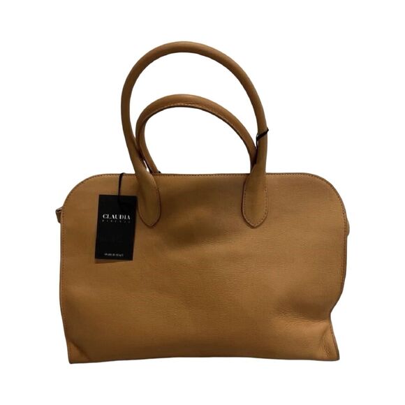 Claudia Firenze Handbags - Claudia Firenze Genuine Italian Caramel Leather Tote Handbag Purse New